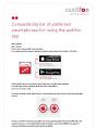 Compatibility list of preferred
smartphones for using the audifon
app